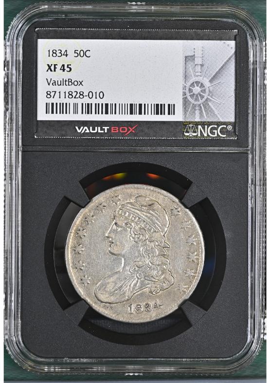1834 50C NGC XF45 FRONT