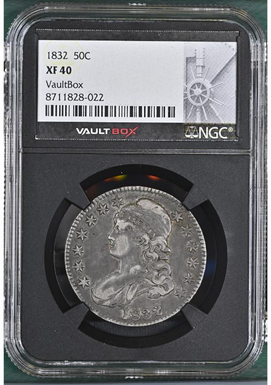1832 50C NGC XF40 FRONT