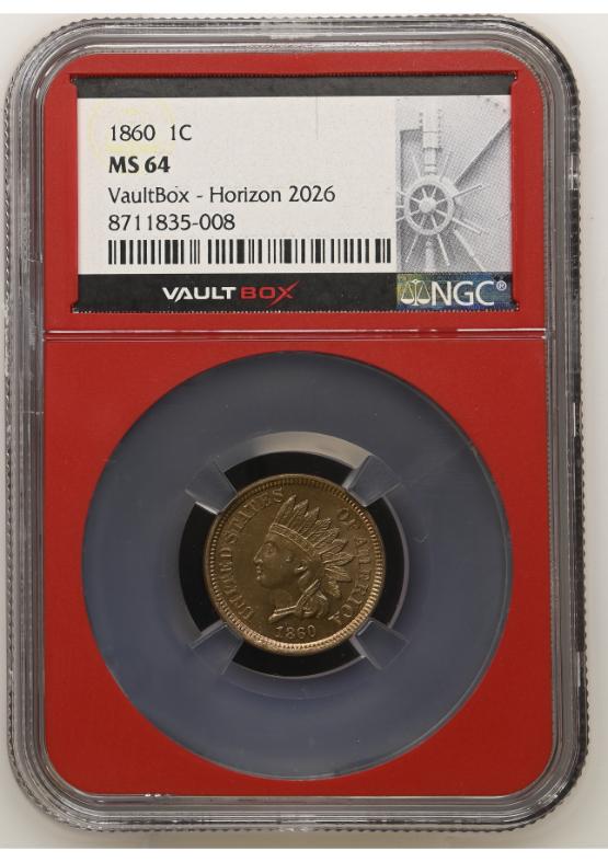 1860 1C NGC MS64 FRONT
