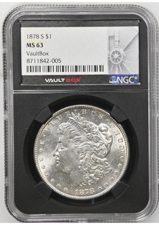 1878-S $1 NGC MS63 FRONT