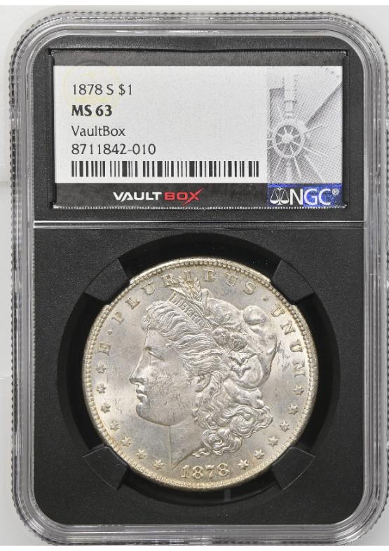 1878-S $1 NGC MS63 FRONT