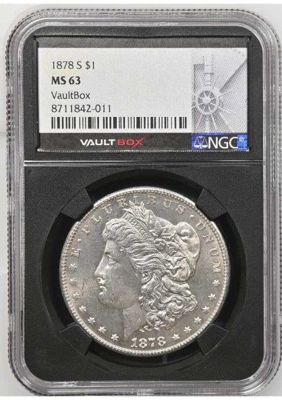 1878-S $1 NGC MS63 FRONT