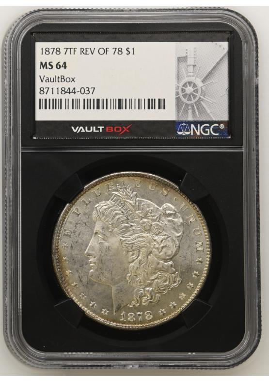 1878 7TF REV OF 78 $1 NGC MS64 FRONT