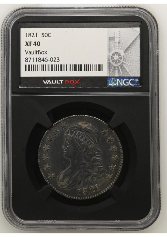 1821 50C NGC XF40 FRONT