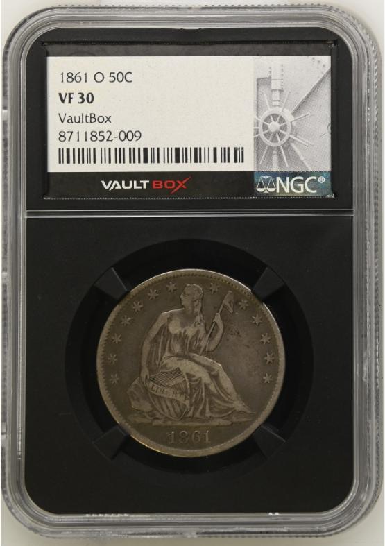 1861-O 50C NGC VF30 FRONT