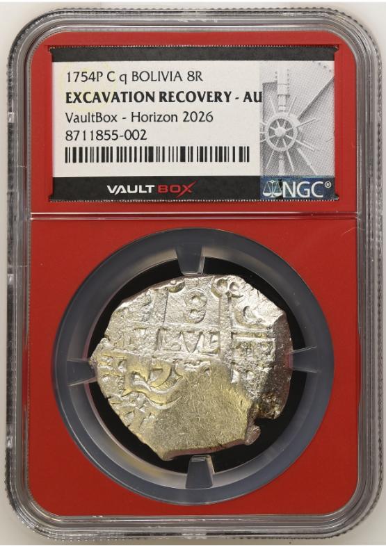 1754P C q BOLIVIA 8R NGC EXCAVATIONRECOVERY-AU FRONT