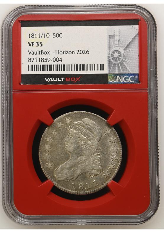 1811/10 50C NGC VF35 FRONT