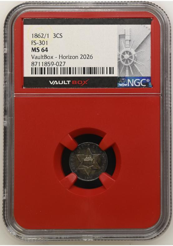 1862/1 3CS FS-301 NGC MS64 FRONT