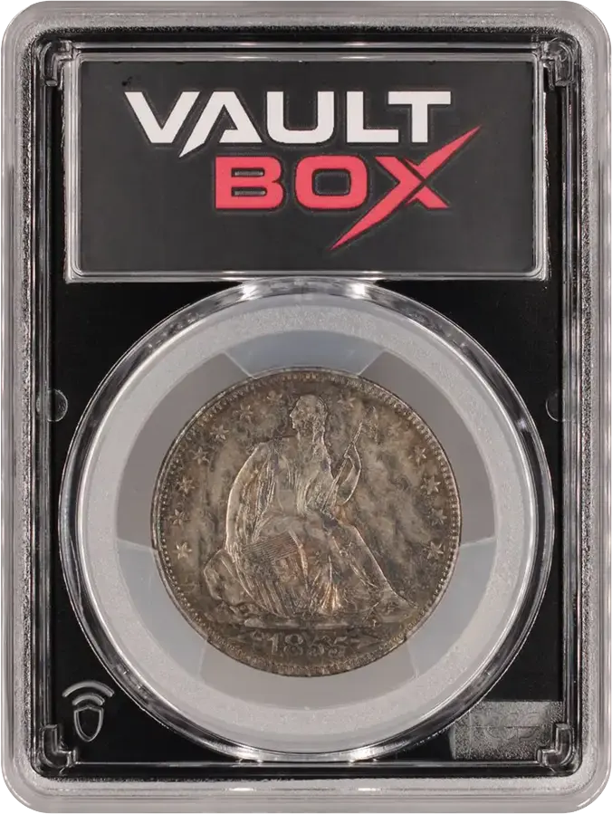 1855 50C ARROWS PCGS AU58FRONT