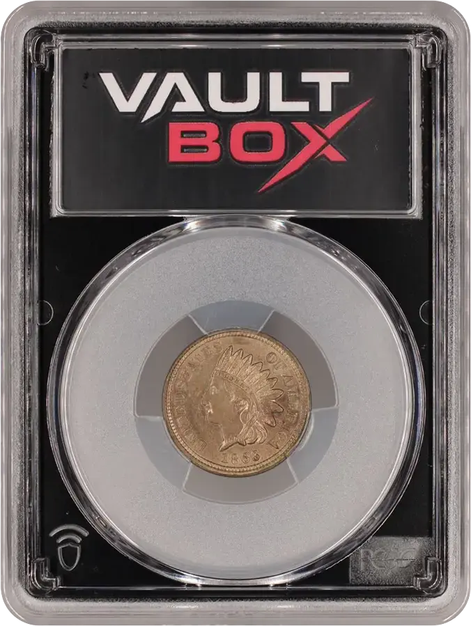 1863 1C PCGS MS63FRONT