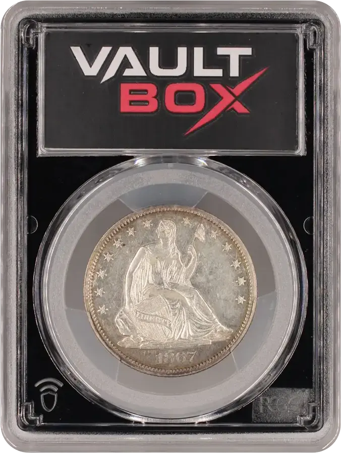 1867 50C PCGS AU50FRONT