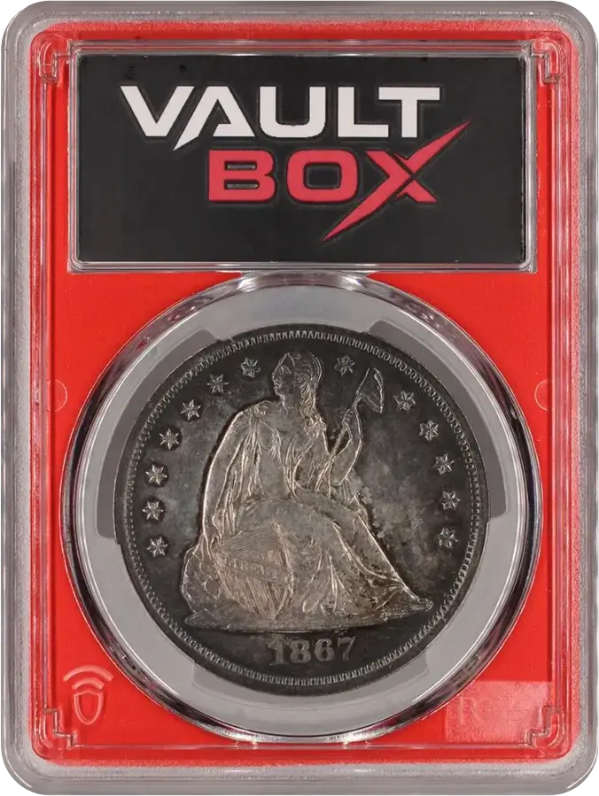 1867 $1 - PCGS PR63 PART OF 1867 (10) COIN PROOF SETFRONT