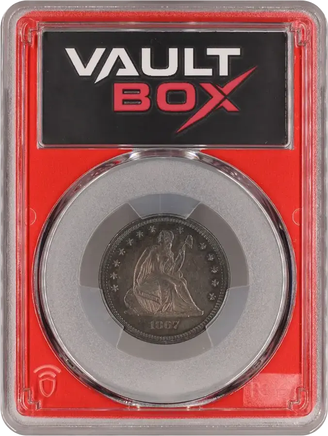 1867 25C - PCGS PR63 PART OF 1867 (10) COIN PROOF SETFRONT