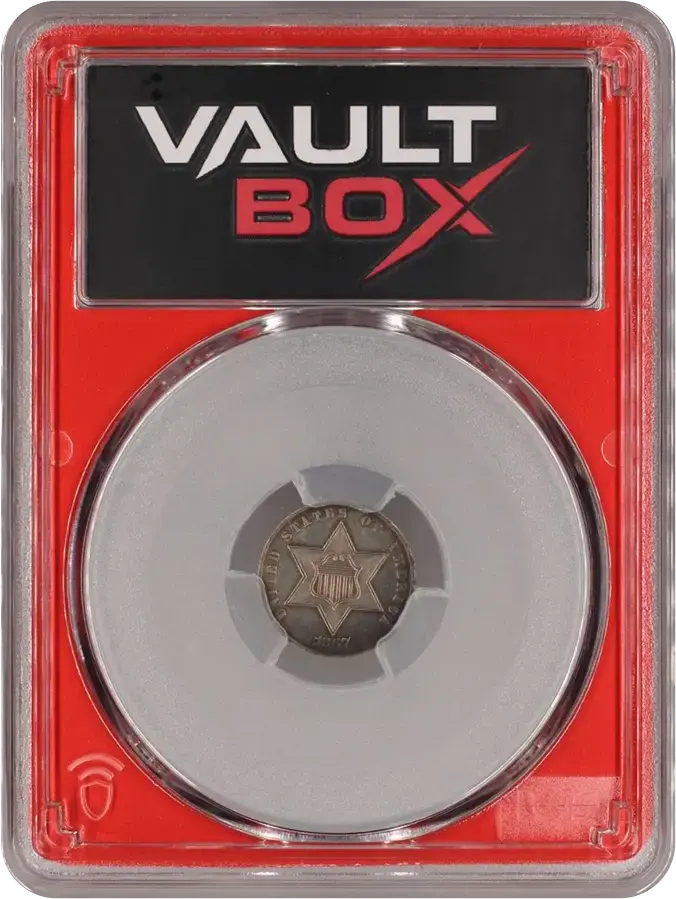 1867 3CS PCGS PR63 PART OF 1867 (10) COIN PROOF SETFRONT