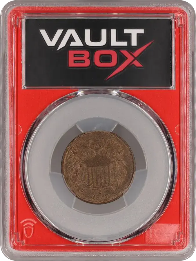 1867 2C PCGS PR64RB PART OF 1867 (10) COIN PROOF SETFRONT