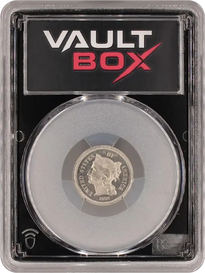 1873 3CN CLOSED 3 PCGS PR64FRONT