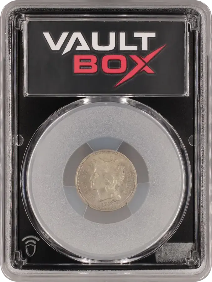 1866 3CN PCGS MS63 CACFRONT