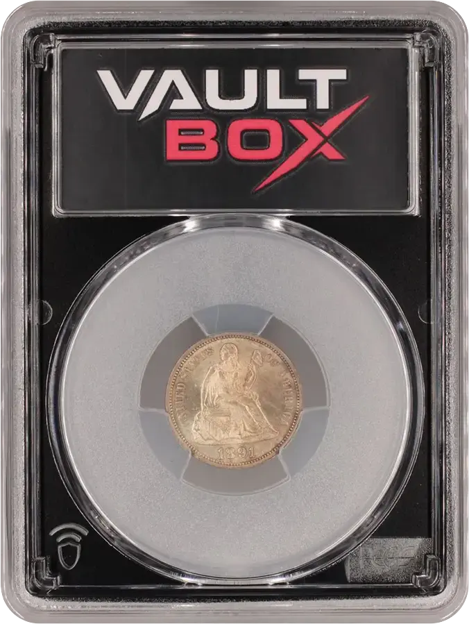 1891 10C PCGS MS64FRONT