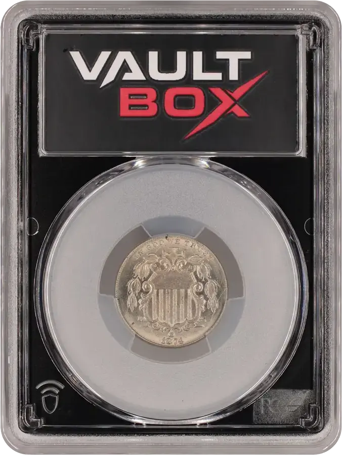 1874 5C PCGS MS64FRONT
