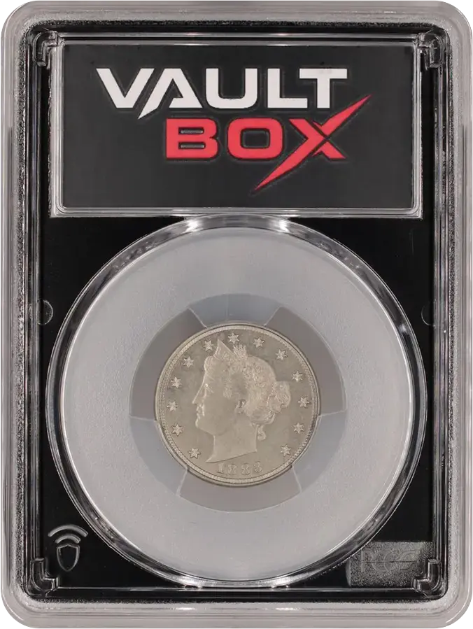 1883 5C WITH CENTS PCGS PR64FRONT