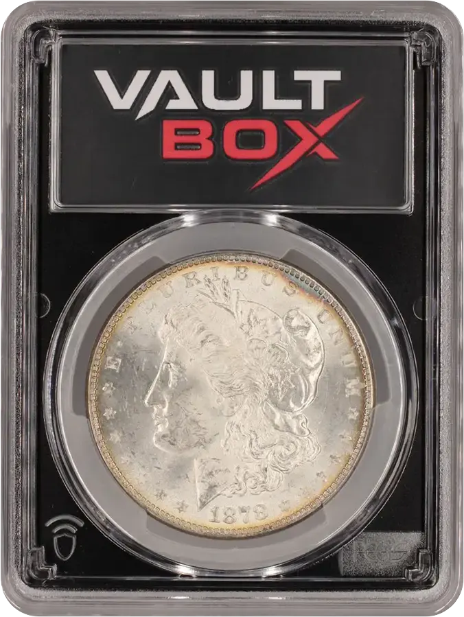 1878 $1 8TF VAM 14.2 POLISHED EAR PCGS MS63FRONT
