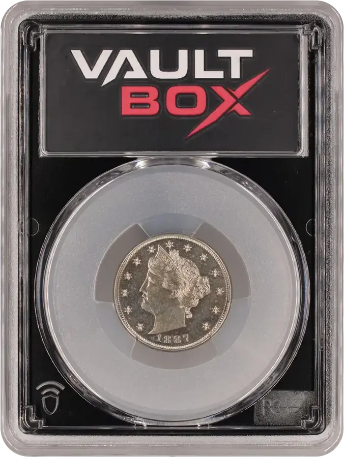 1887 5C PCGS PR63FRONT