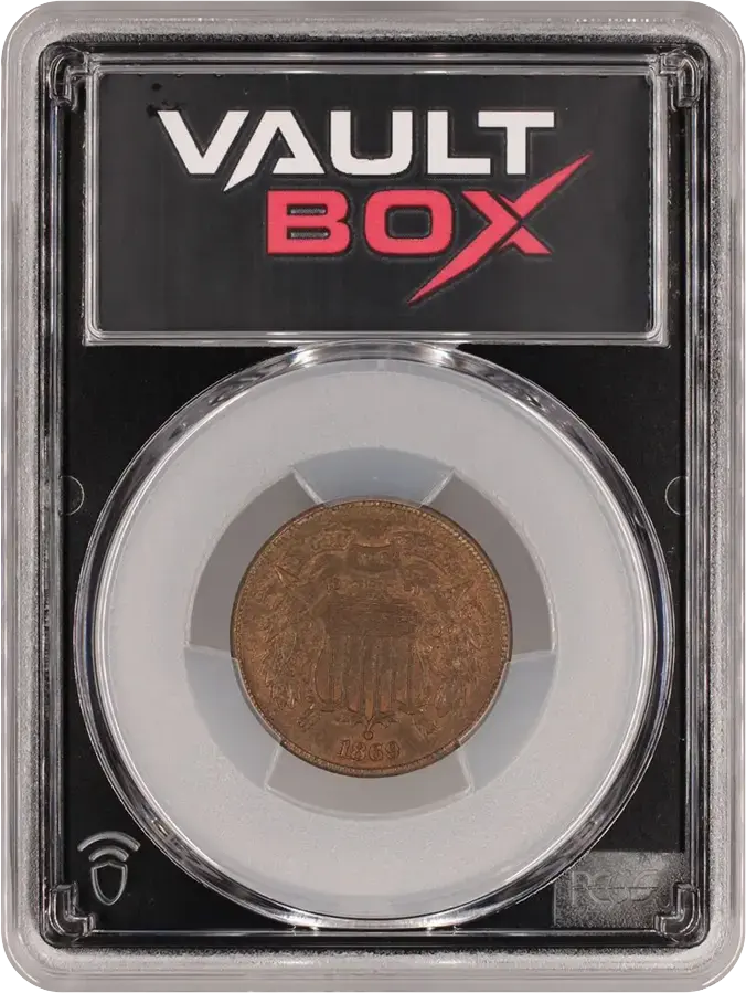 1869 2C PCGS MS63RBFRONT