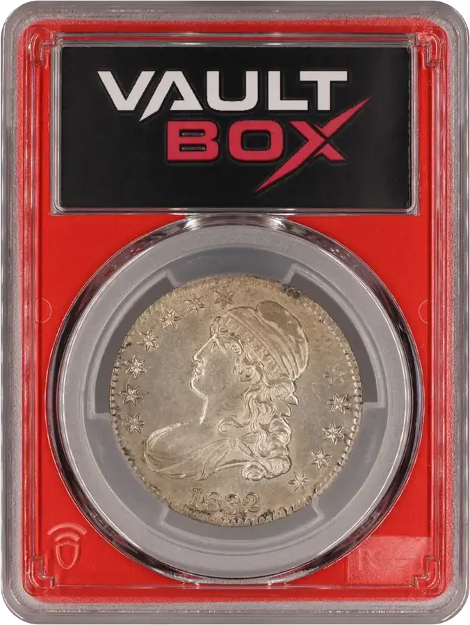 1832 50C SMALL LETTERS PCGS MS62FRONT