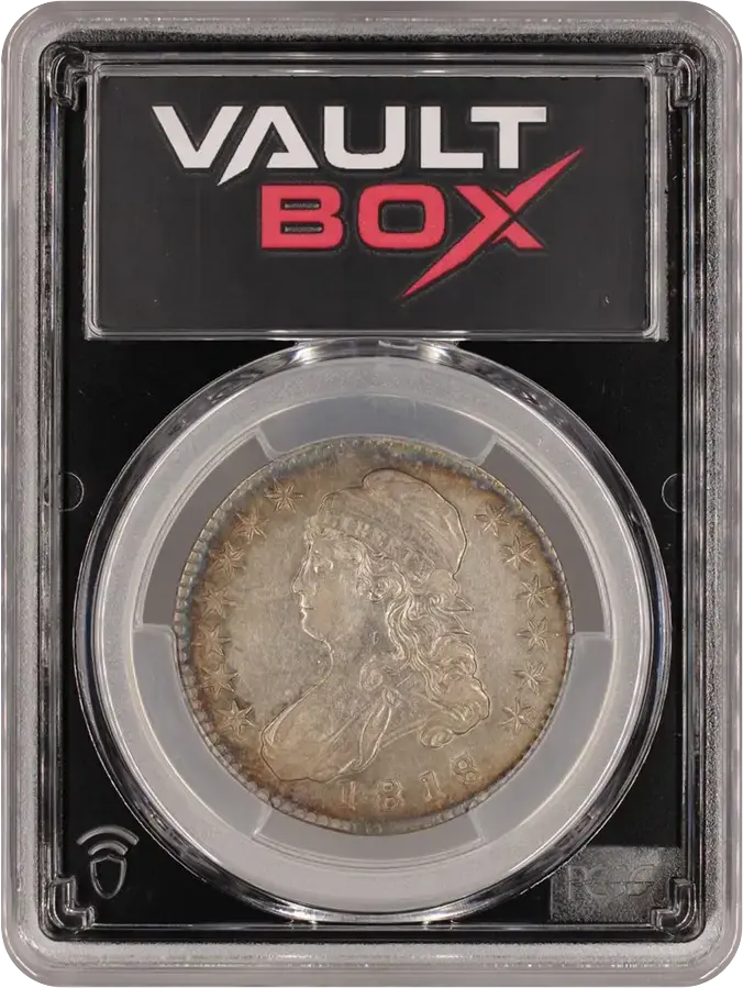 1818/7 50C LARGE 8 PCGS XF45FRONT