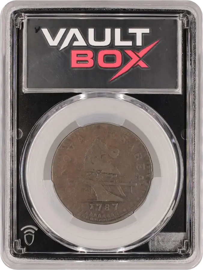 1787 NJ 1/2P LG PLAN PLAIN SHLD PCGS VF30FRONT