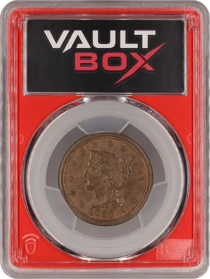 1844 1C PCGS MS63BNFRONT