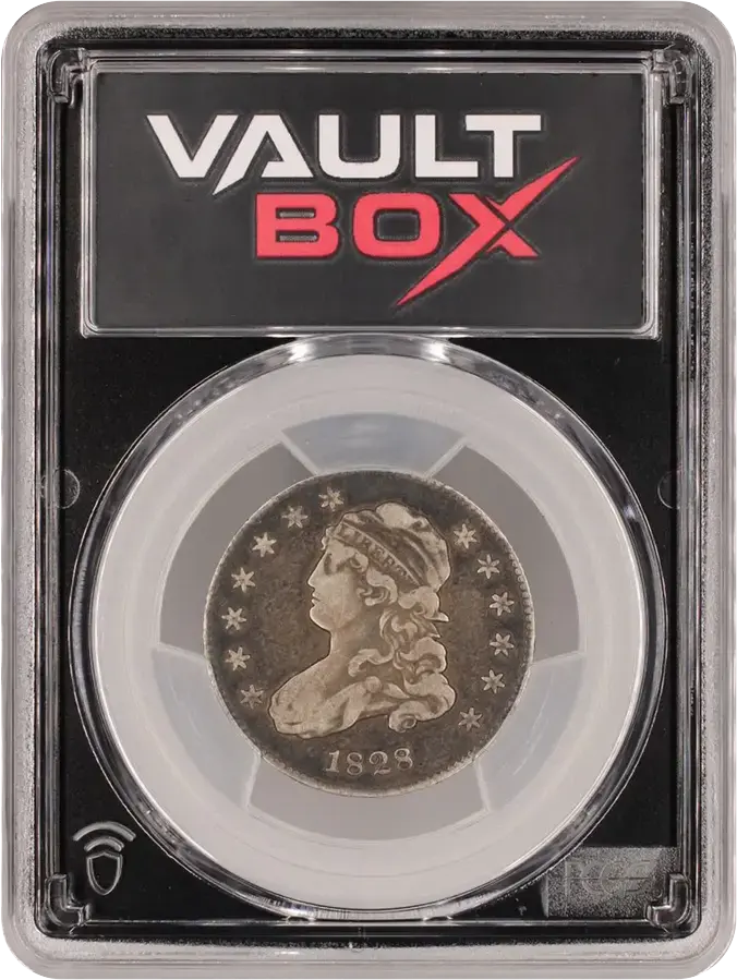 1828 25C PCGS VF25FRONT