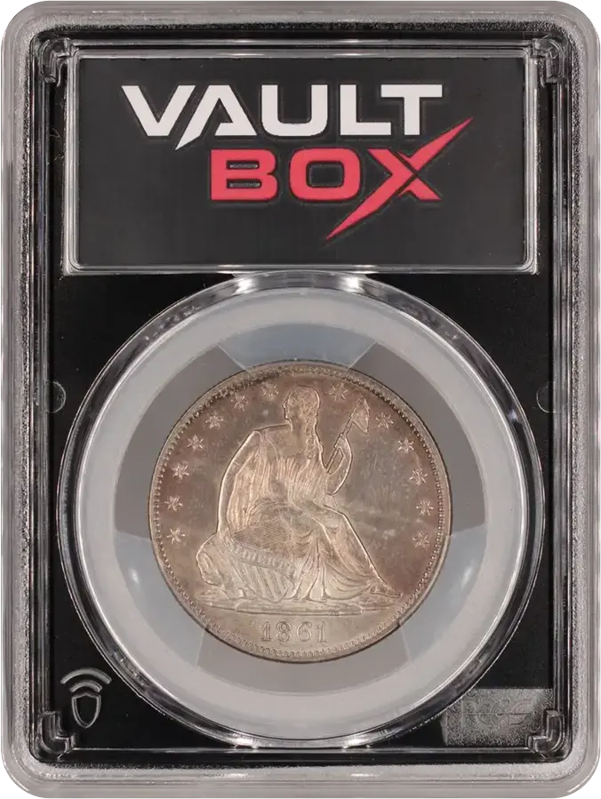 1861 50C PCGS AU58FRONT