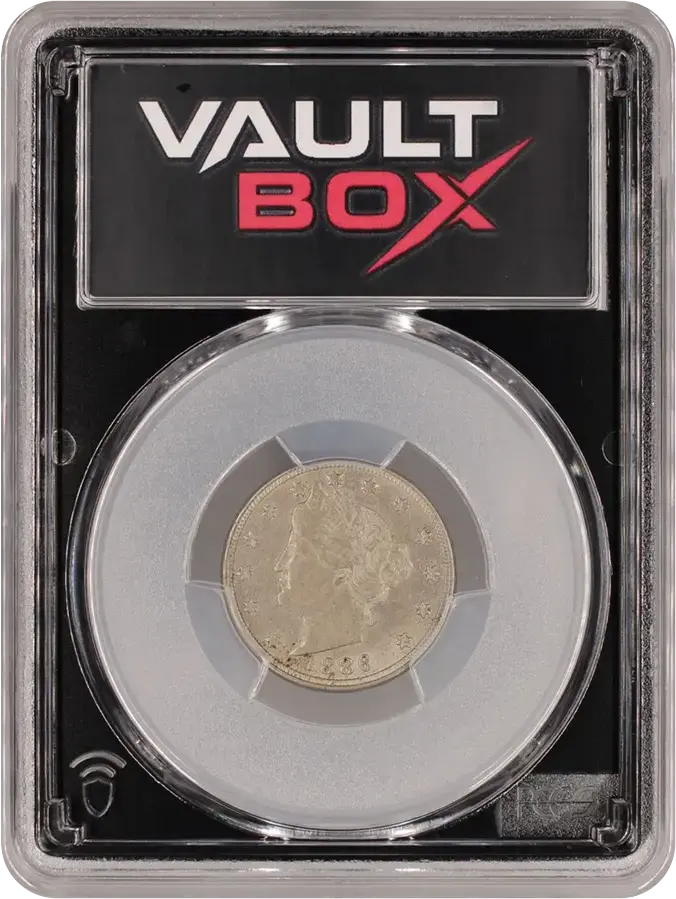1886 5C PCGS AU53FRONT