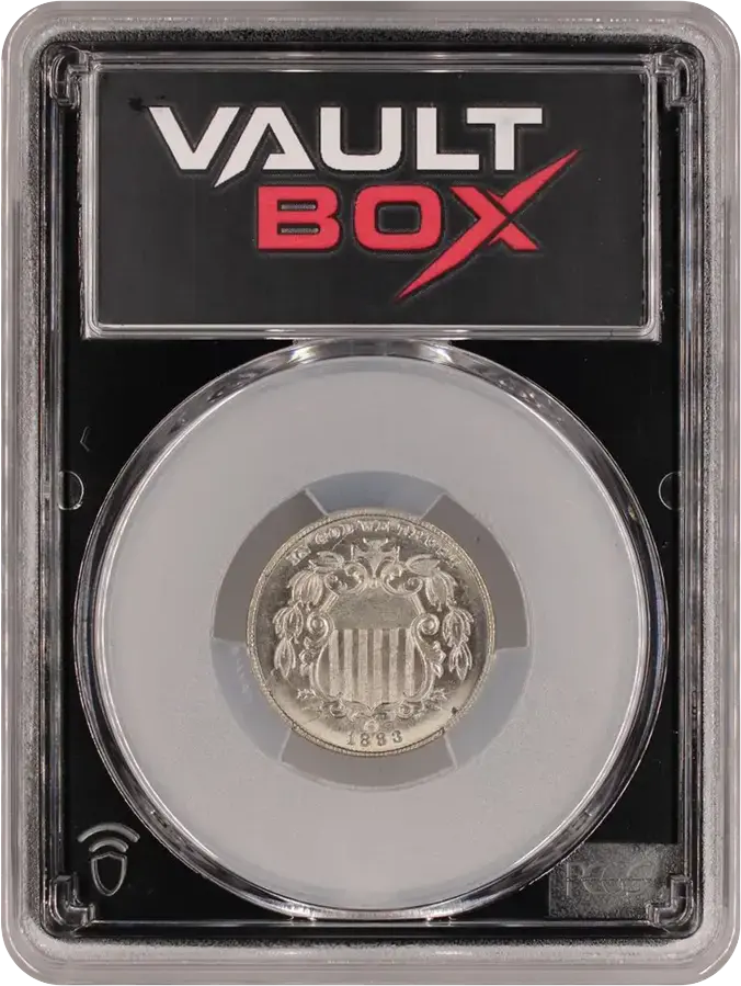 1883 5C SHIELD PCGS MS65FRONT