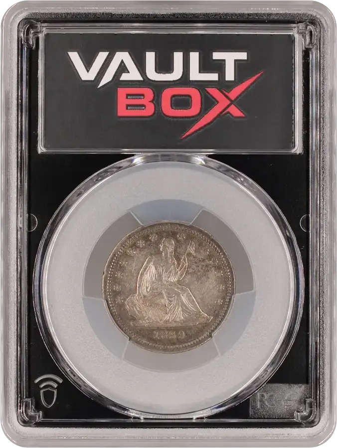 1839 25C NO DRAPERY PCGS XF45FRONT