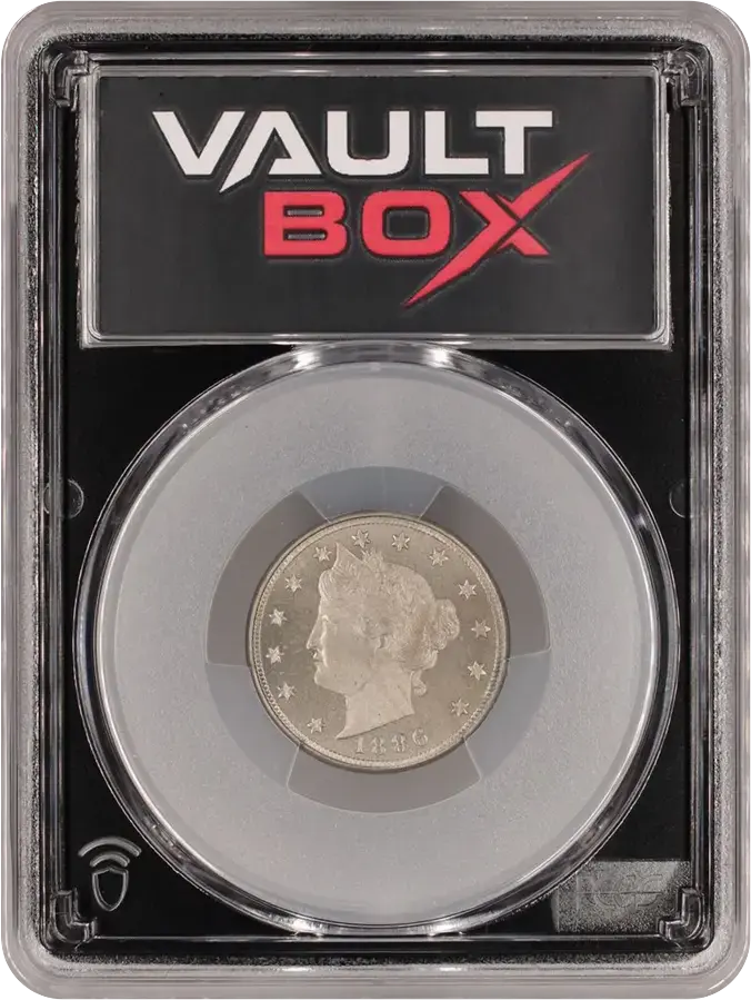 1886 5C PCGS PR65 CACFRONT