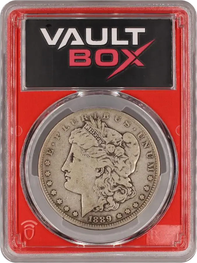 1889-CC $1 PCGS F15FRONT