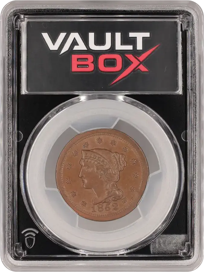 1852 1C PCGS MS65BNFRONT