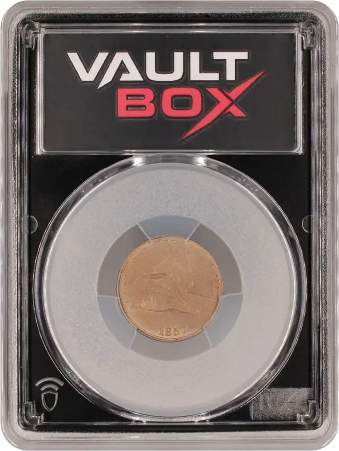 1857 1C FLYING EAGLE PCGS MS62FRONT