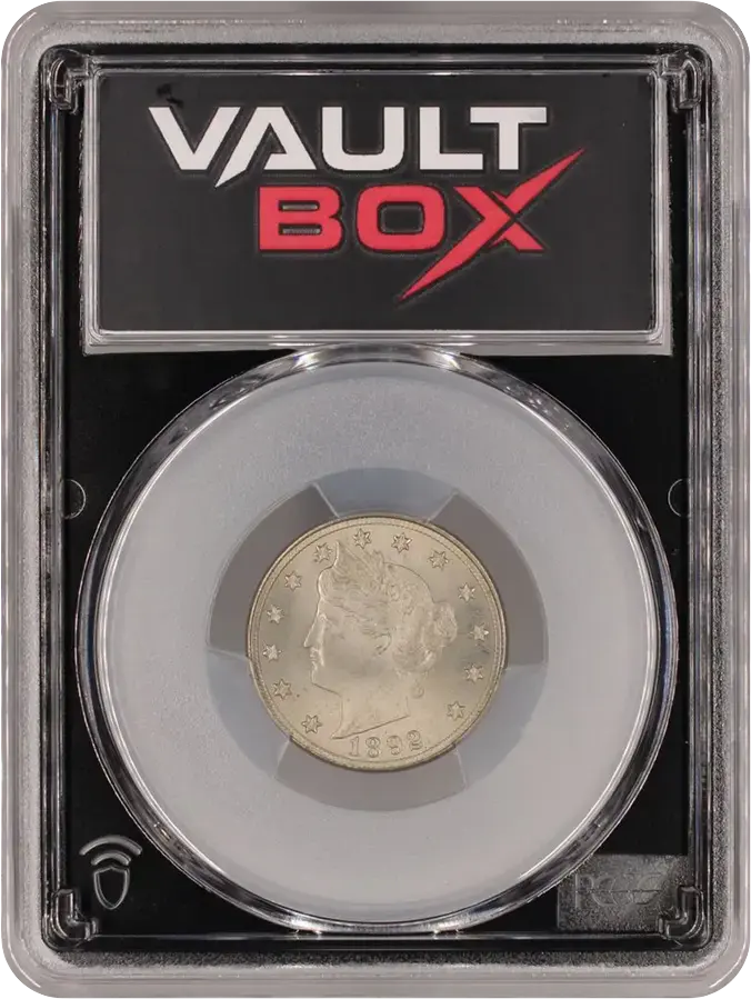 1892 5C PCGS MS65FRONT