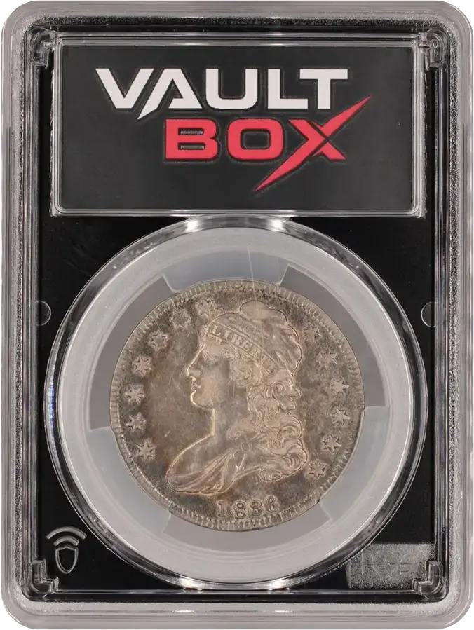 1836 50C LETTERED EDGE PCGS XF45FRONT