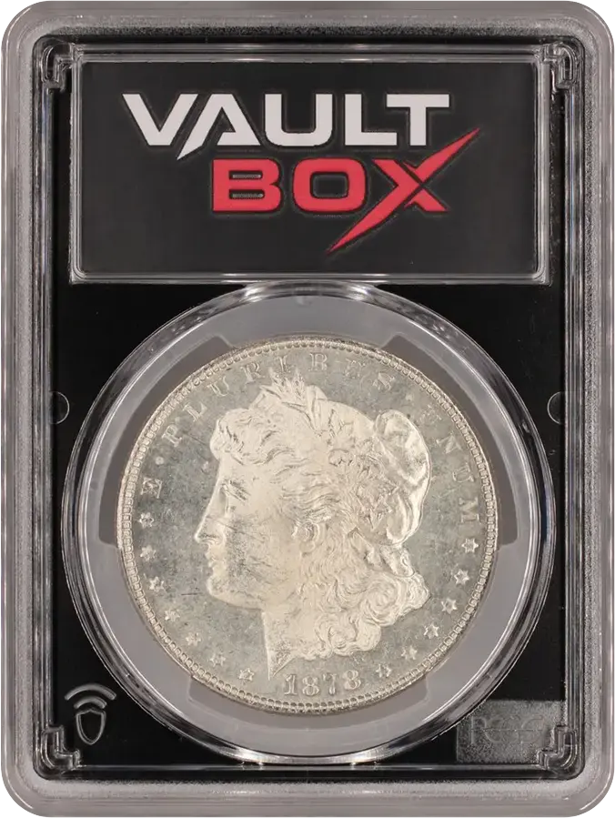 1878 $1 7TF REVERSE OF 1878 PCGS MS63PL FRONT