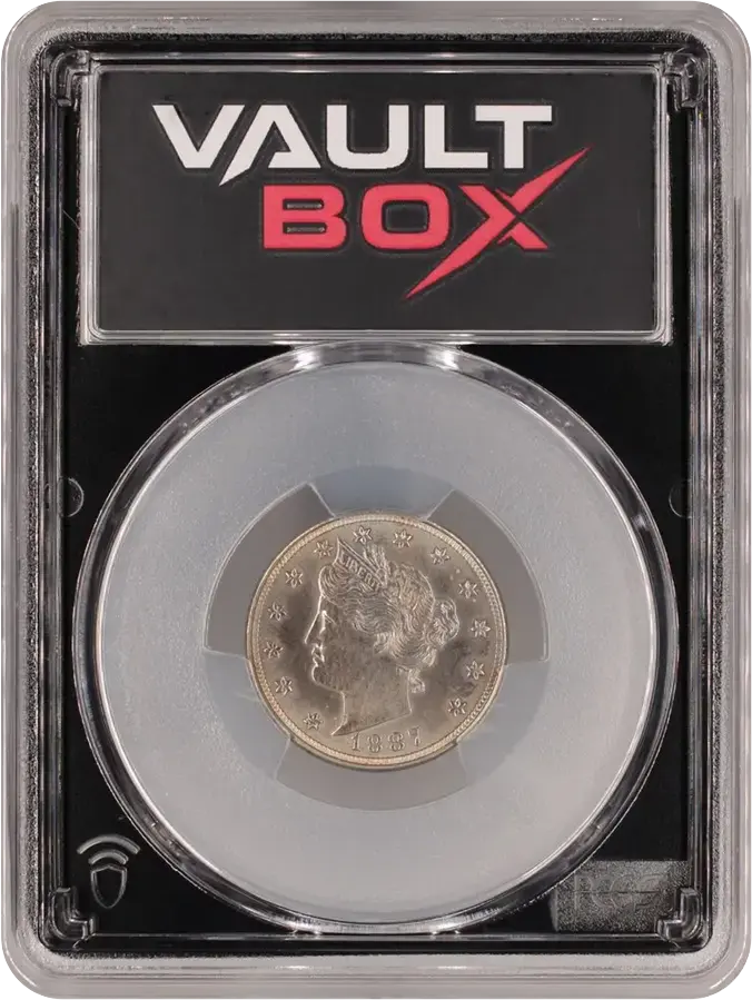 1887 5C PCGS PR63FRONT