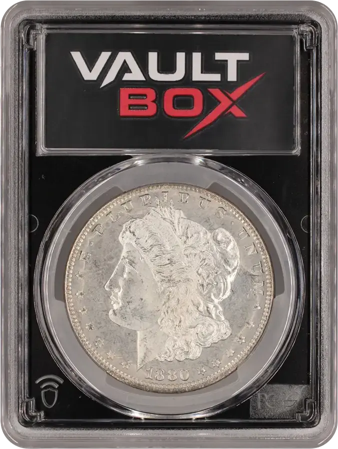 1880 $1 PCGS MS64PLFRONT