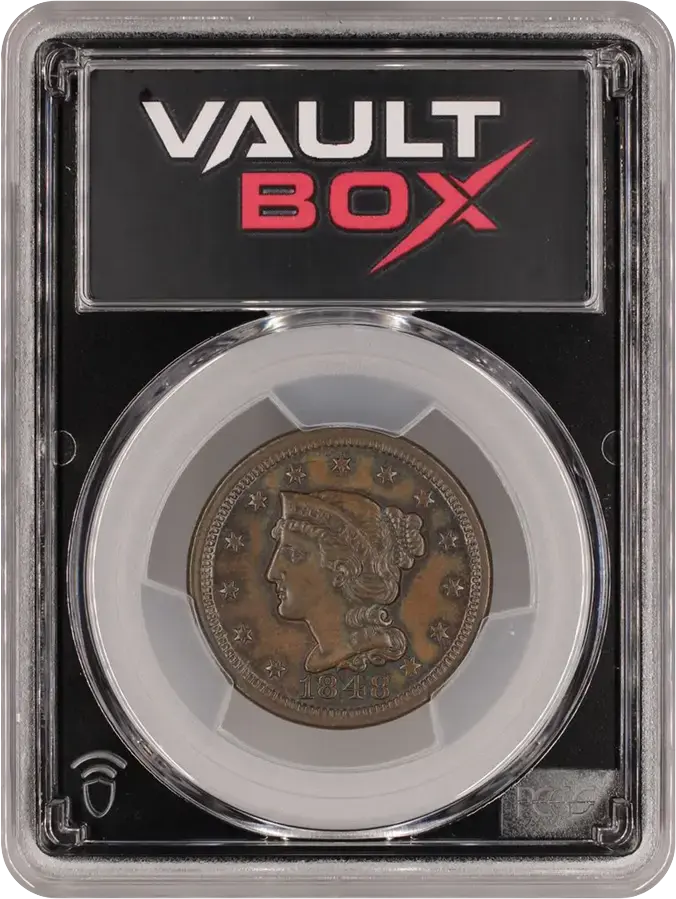 1848 1C PCGS MS63BNFRONT