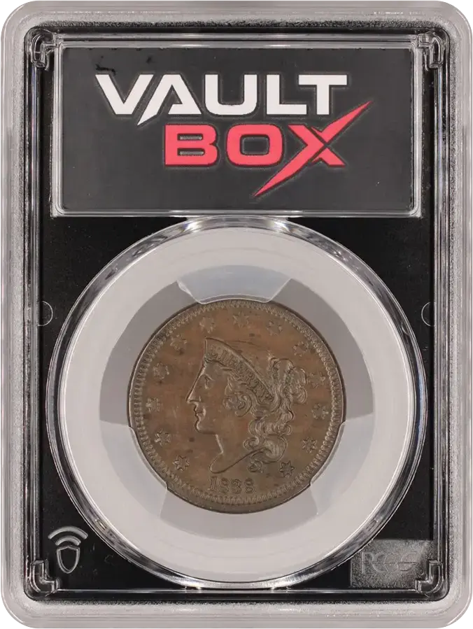 1838 1C PCGS MS62BNFRONT