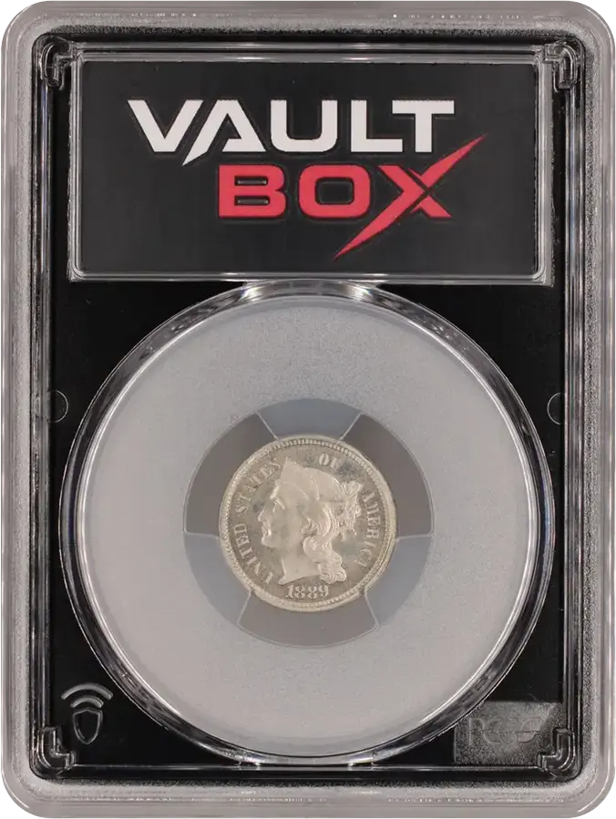 1889 3CN PCGS PR65FRONT