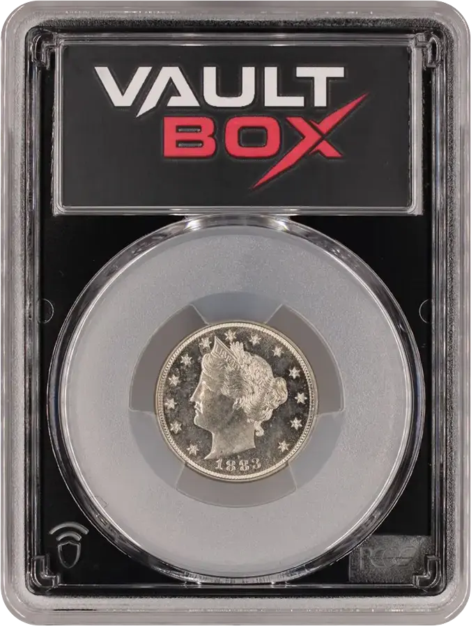 1883 5C WITH CENTS PCGS PR64FRONT