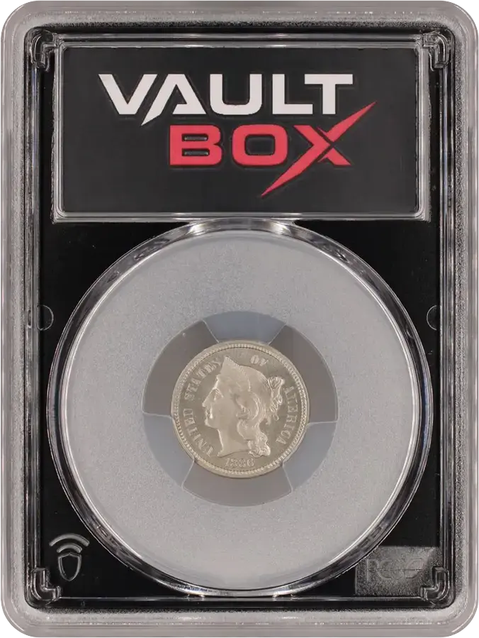 1886 3CN PCGS PR67FRONT